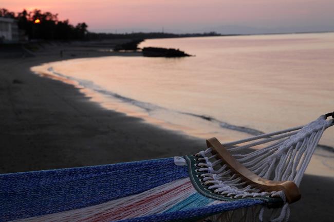 夕方には夕焼けも見ることができます♪