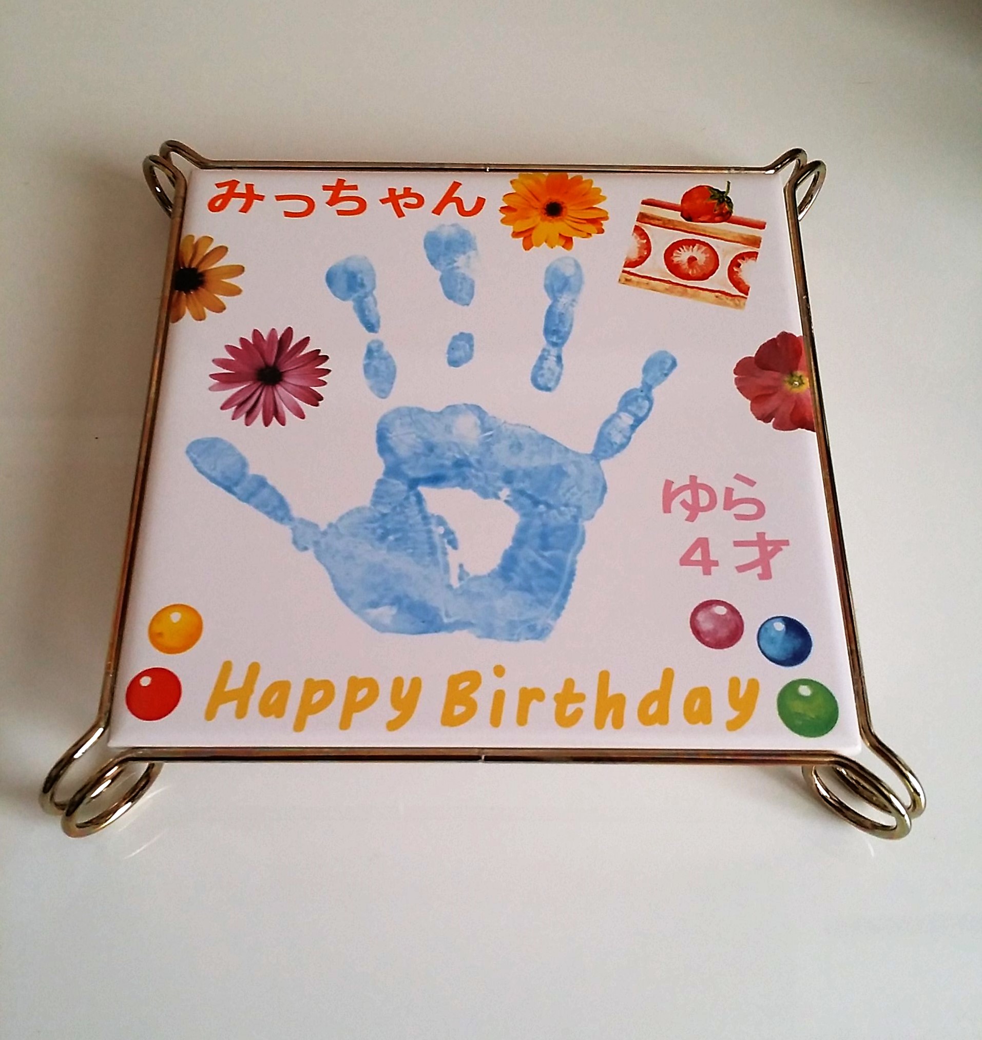 手形入り鍋敷き☆