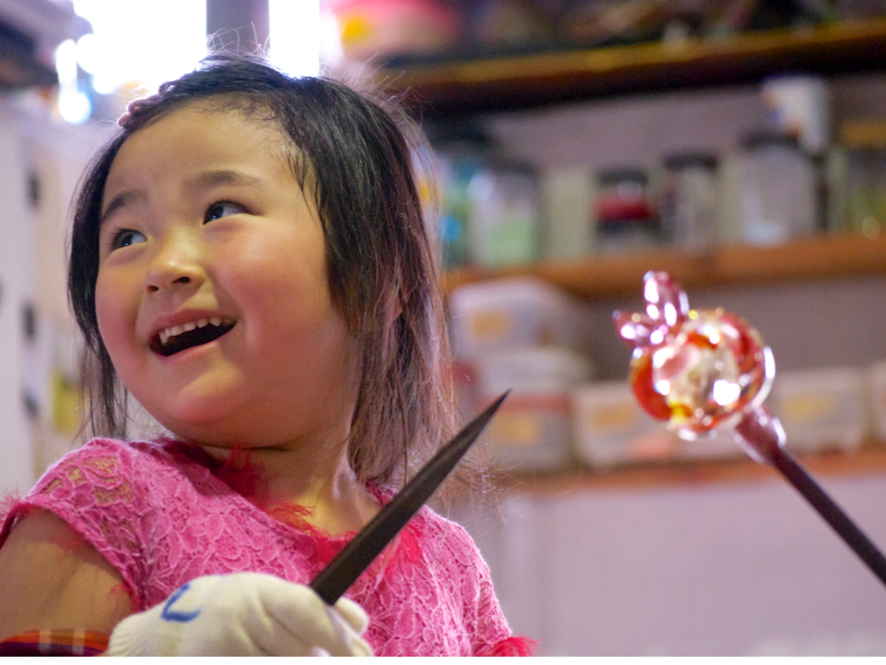 瀬戸・ガラス工芸】水中花のようなペーパーウェイトを作ろう！◎女性