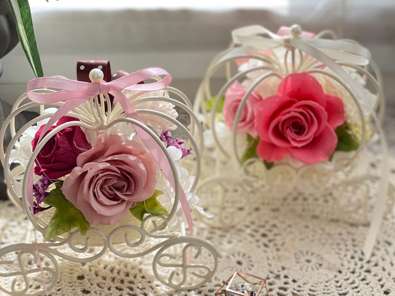 ニュアンス違いのピンクでオリジナル作品になりましたね〜♪