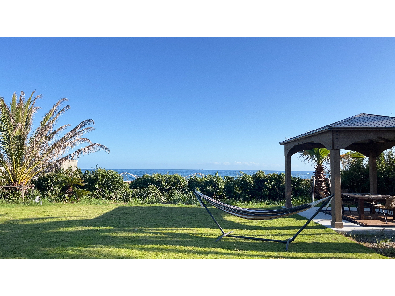 ハンモックでゆったりとした時間