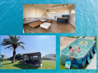 コンテナハウス・プールがオプションでつけれるプラン。外房の太平洋を眺めて潮風を感じながらバーベキュー、灯台まで歩いて壮大な海を見ながらお散歩コースもあり♪