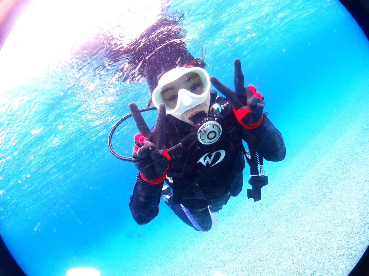 透明度の高い海を体験!!