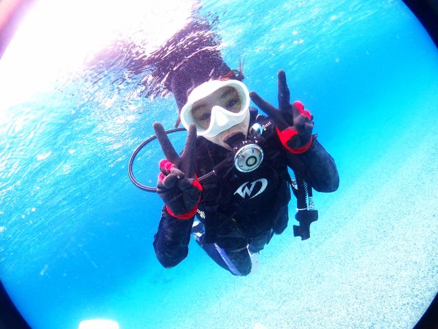 透明度の高い海を体験!!