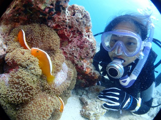 体験ダビングのオススメポイントは、「お魚との距離が近い!」です!