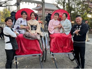 浅草での女子旅は人力車にお任せあれ♪