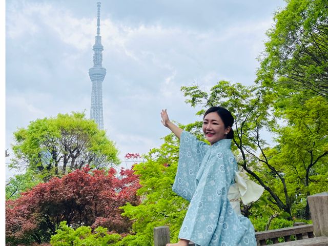 スカイツリーも見えます