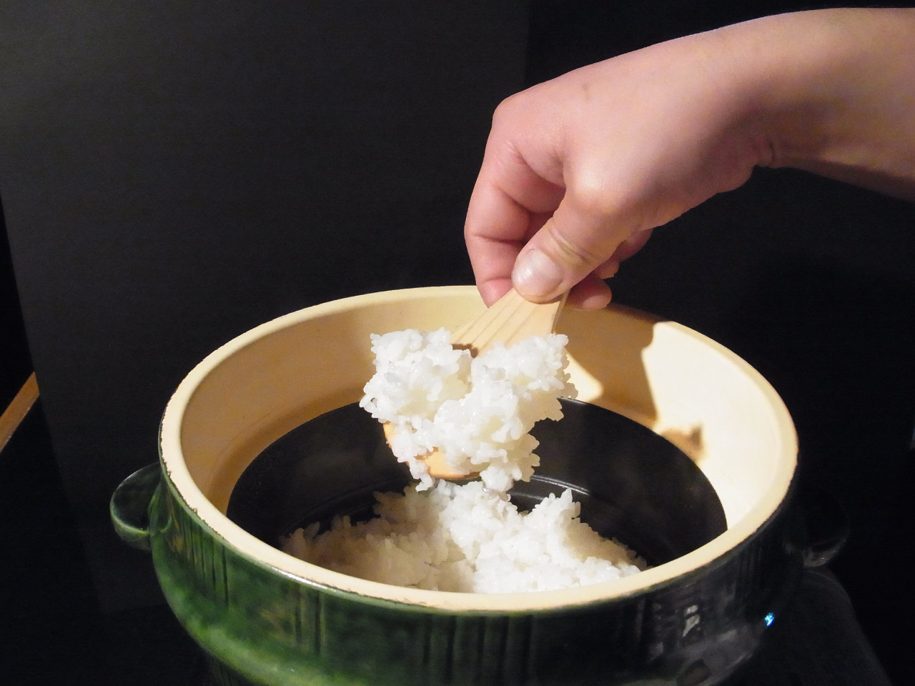 土鍋で炊飯