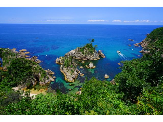 天気が良い日の海上からの眺めは最高です♪