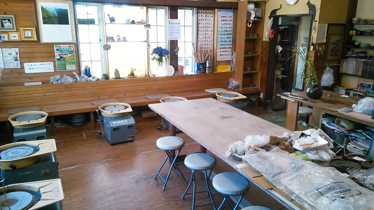 工房はあったかな雰囲気でゆったりとお過ごしいただけるスペース♪