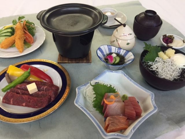 ステーキ御膳の一例