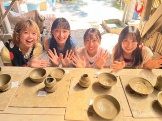 気分は陶芸家♪大人気のろくろ体験です。出来上がりは、こんな感じです