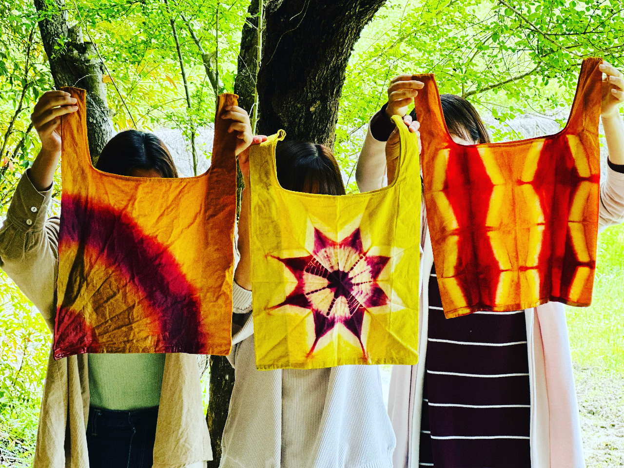 じゃらん限定！】草木染のエコバック作り！体験後デザート付☆自然の