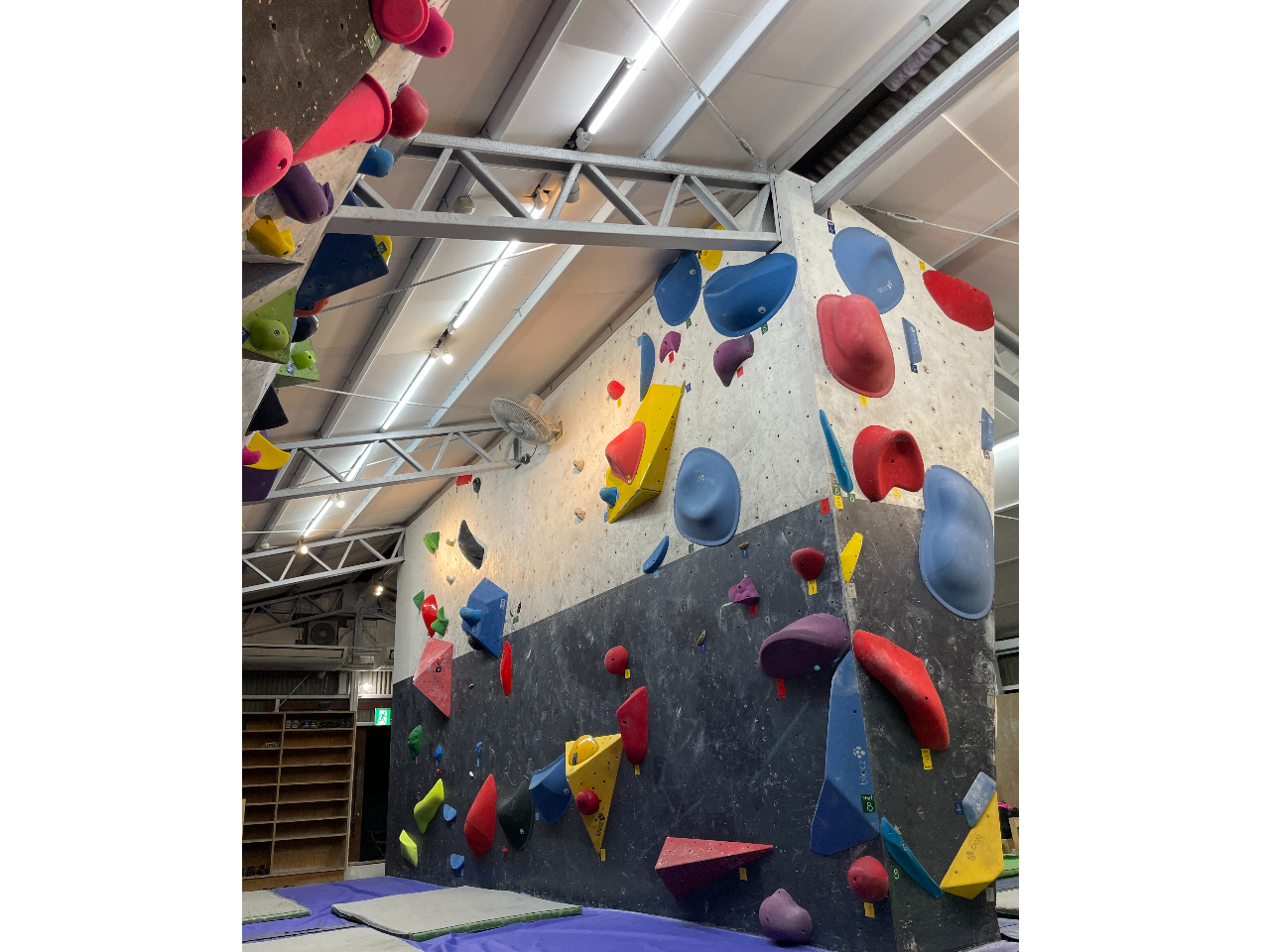 豪華なホールドを使用した多彩な壁