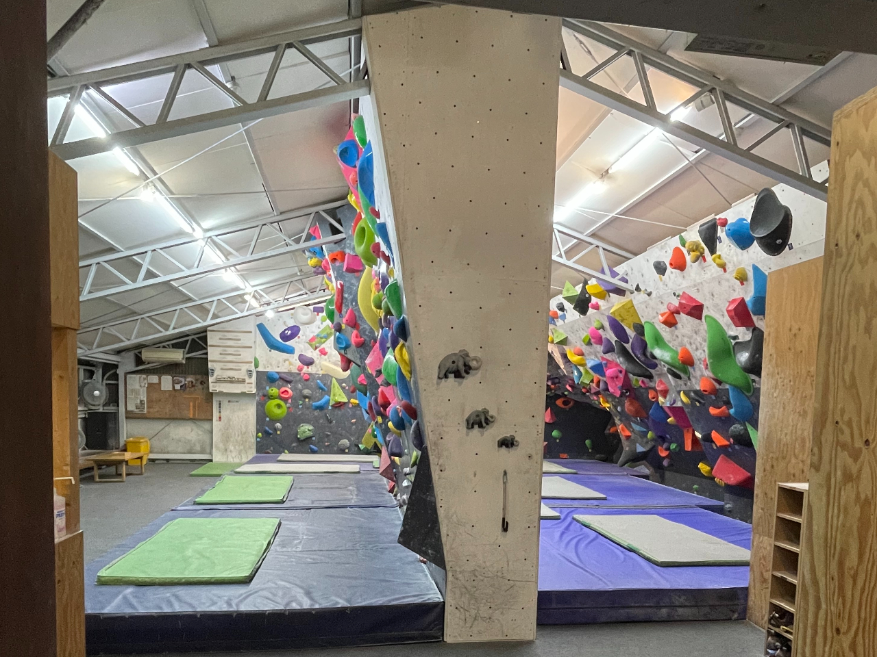 開放的なジム内