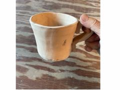 例:大きいサイズのマグカップ1個作れます。