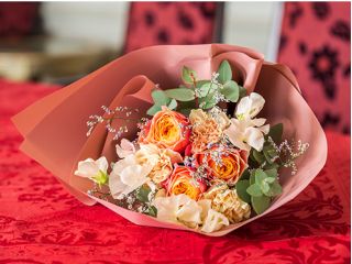 D:花束(赤色) E:花束(ピンク色) F:花束(オレンジ色) ※写真はイメージです