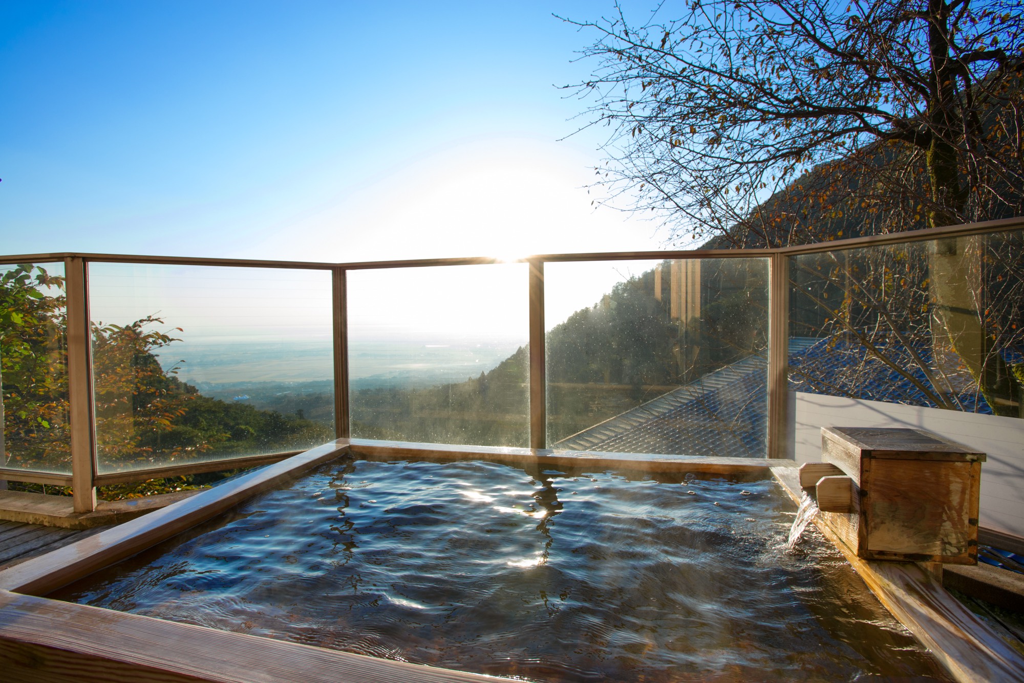 眺望自慢の露天風呂です。