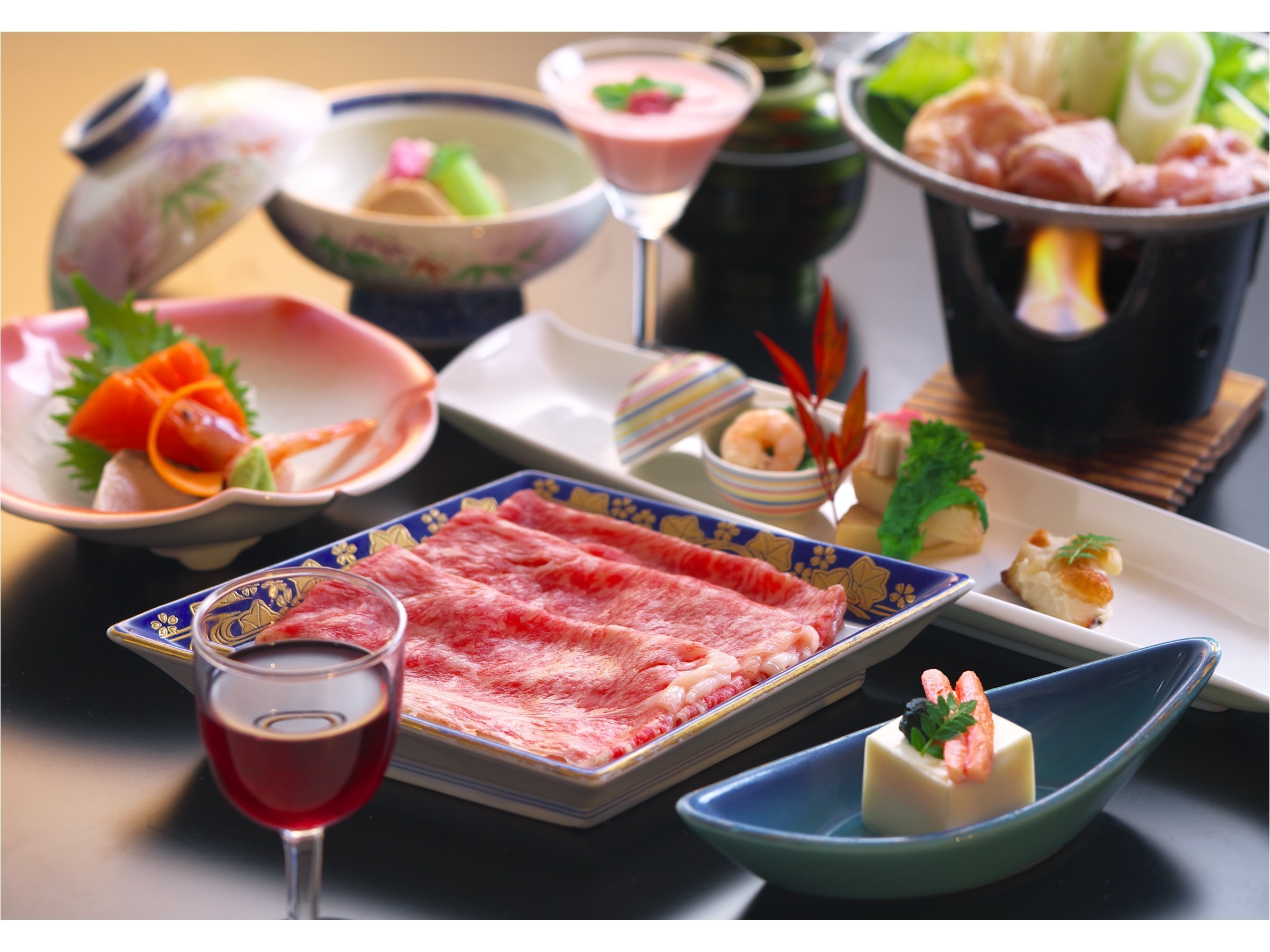 上州和牛の会席(月替わり)