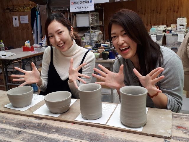 友達同士でワイワイとじっくりとゆっくり、楽しんで完成するまで創れます。是非楽しい思い出の一時にしてさいね