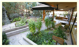 七種の湯が日本庭園の中に見事に配置され、温泉を散策するような野趣あふれる庭園露天風呂です。昼神の季節を感じながら、温泉をお楽しみ頂けます。