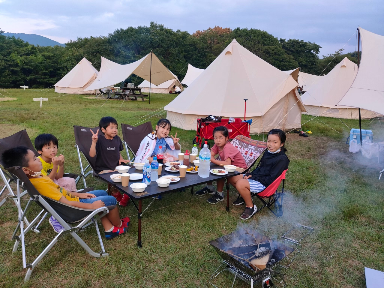 楽×楽キャンプ・デラックス】＜4名様専用プラン＞快適キャンプ！夕食