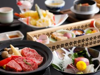 黒毛和牛陶板焼き会席