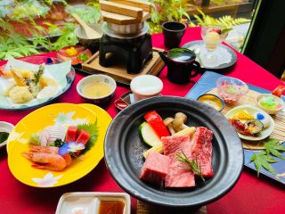 ランチ:黒毛和牛陶板焼き会席