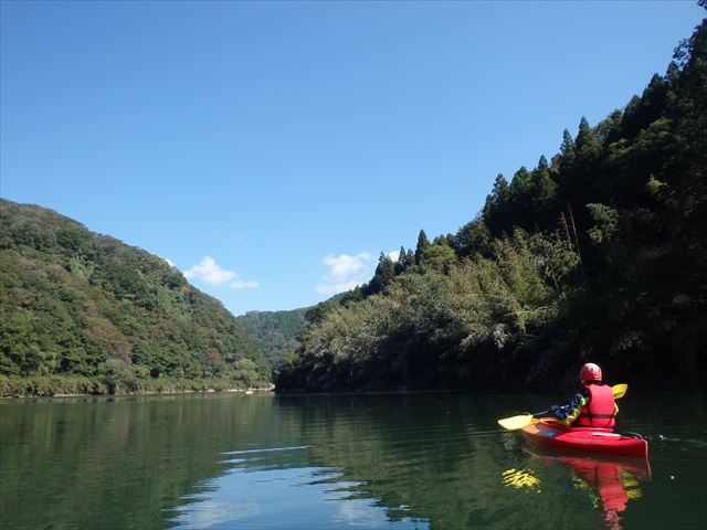 京都の山々をカヌーでのんびり〜♪