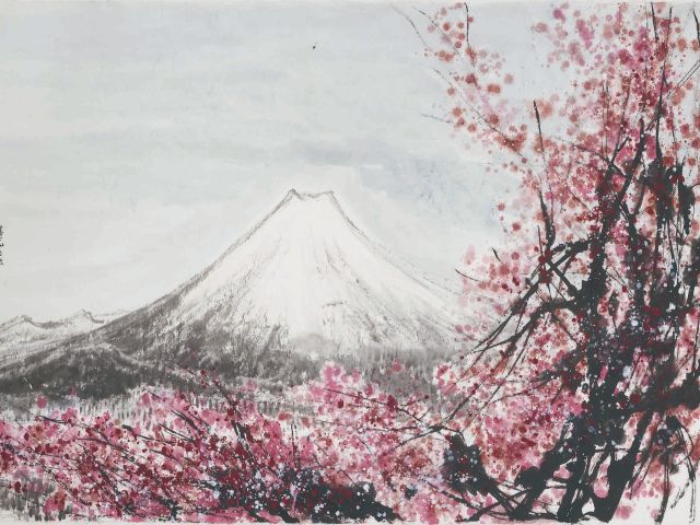 富士山をモチーフにした『富士山三部作』の三作目「富士山の春」です。