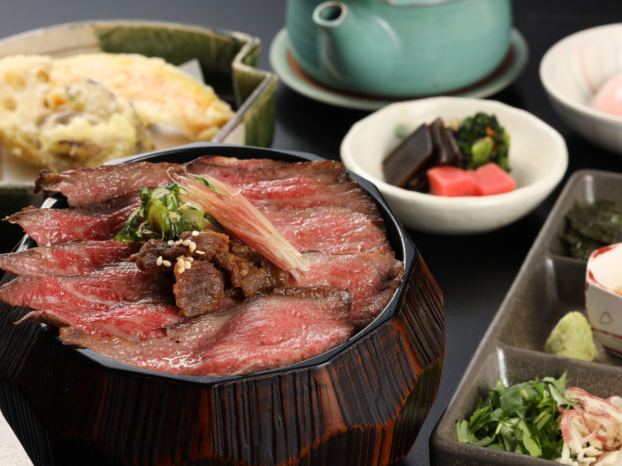 お昼限定/名物!水明館【飛騨牛ひつまぶし膳特上】プラン デザート付き I801