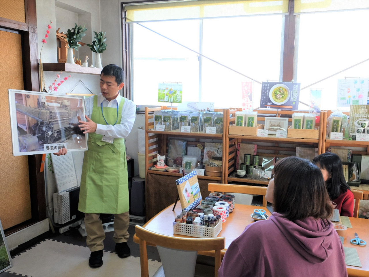 い草栽培や畳表ができるまで、歴史など様々な角度からお話しします。