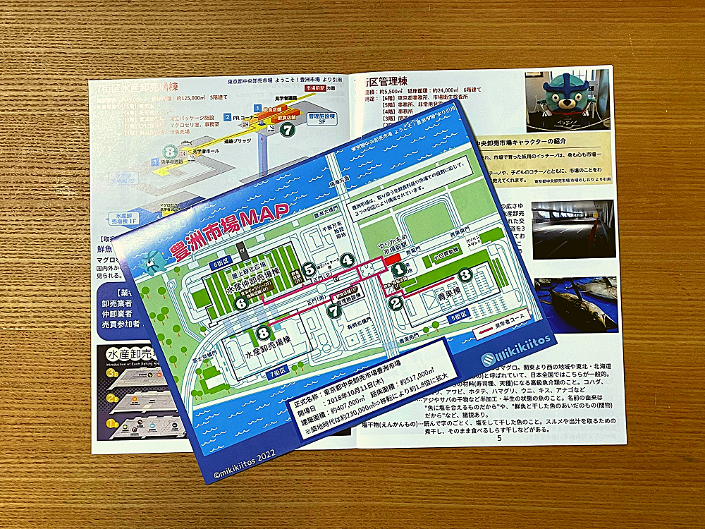 市場見学の要点をまとめた嬉しい小冊子付♪