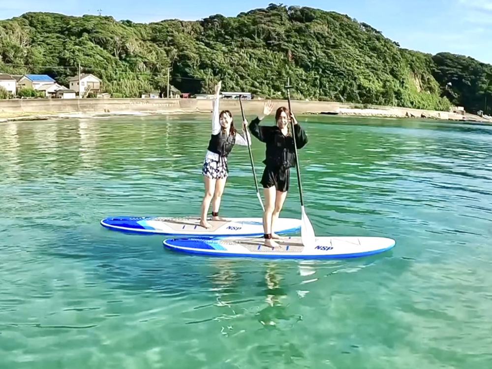 【千葉・勝浦市の南部】< 少人数制!> SUP体験&SUPミニクルーズの両方を楽...