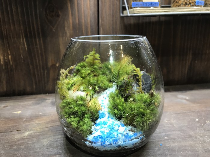 カラーサンドを使って景色を表現☆