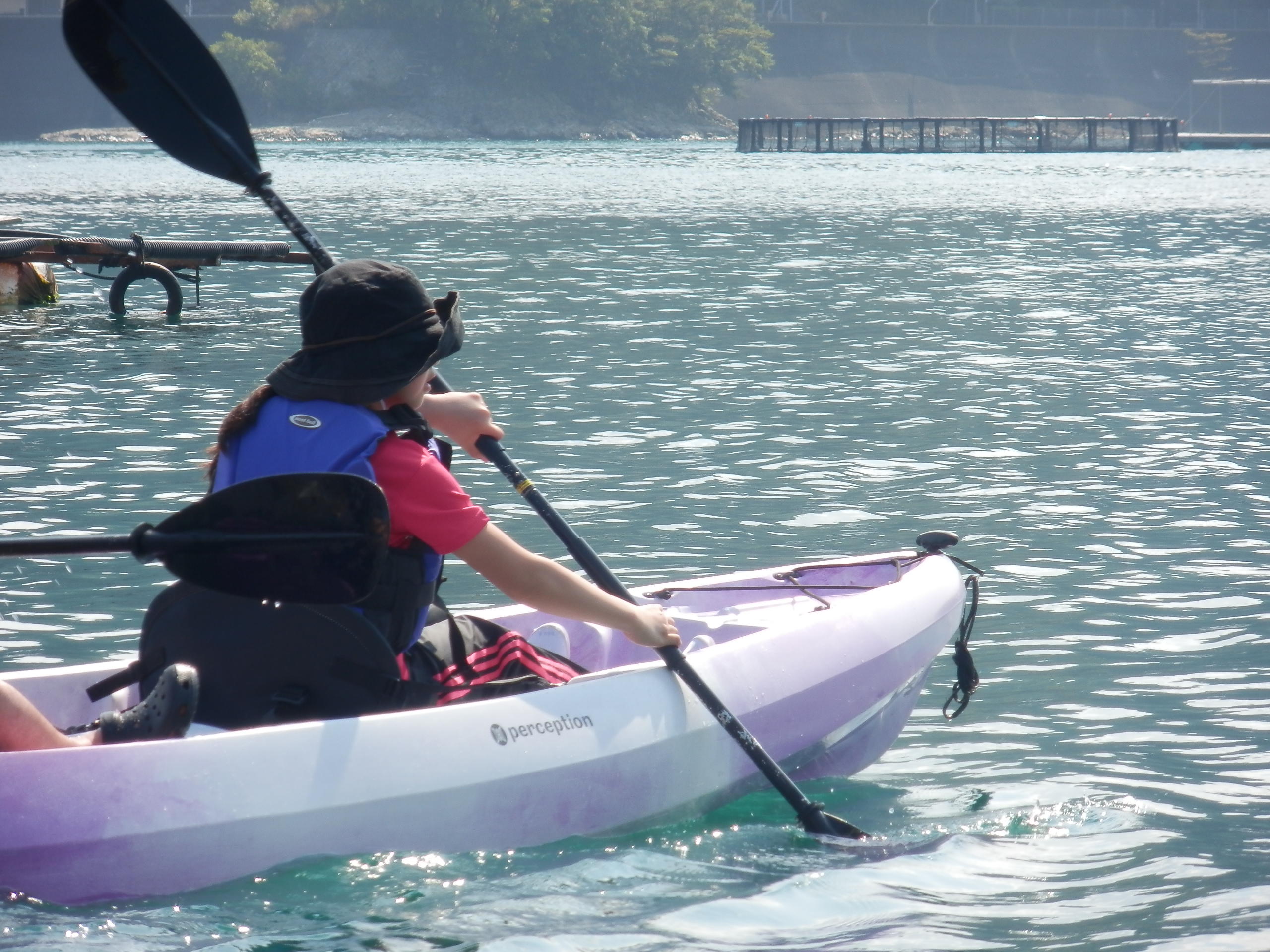 さあカヤックで漕ぎ出そう!