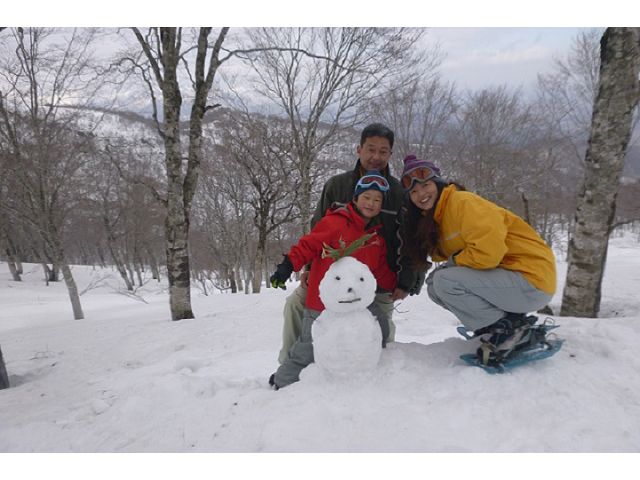 アウトドアサポートシステム:荘川高原雪遊びスノーシュー JR高山駅送迎、昼食付コース