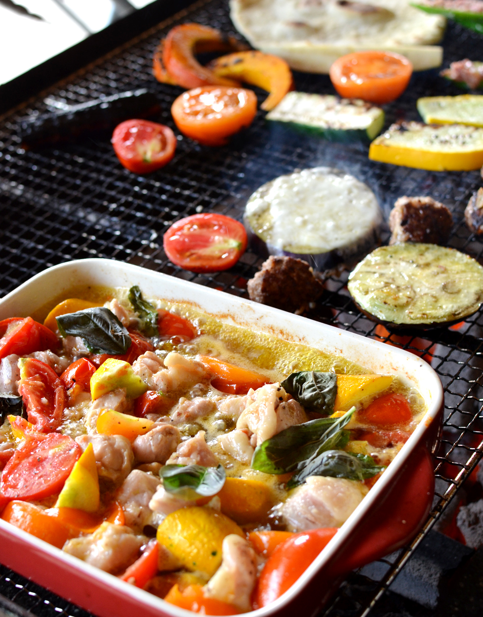 大原 地産地消bbq 厳選素材のバーベキュー 新鮮オーガニック大原野菜のアヒージョも 羽釜で一味ちがうご飯を食べよう 大原リバーサイドカフェ来隣 じゃらん遊び体験