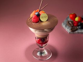 ベリーとチョコレートパフェ