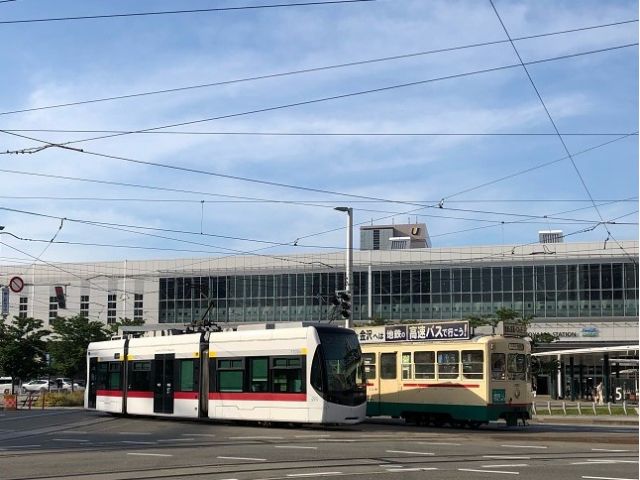乗り物王国とやまの路面電車乗車体験♪