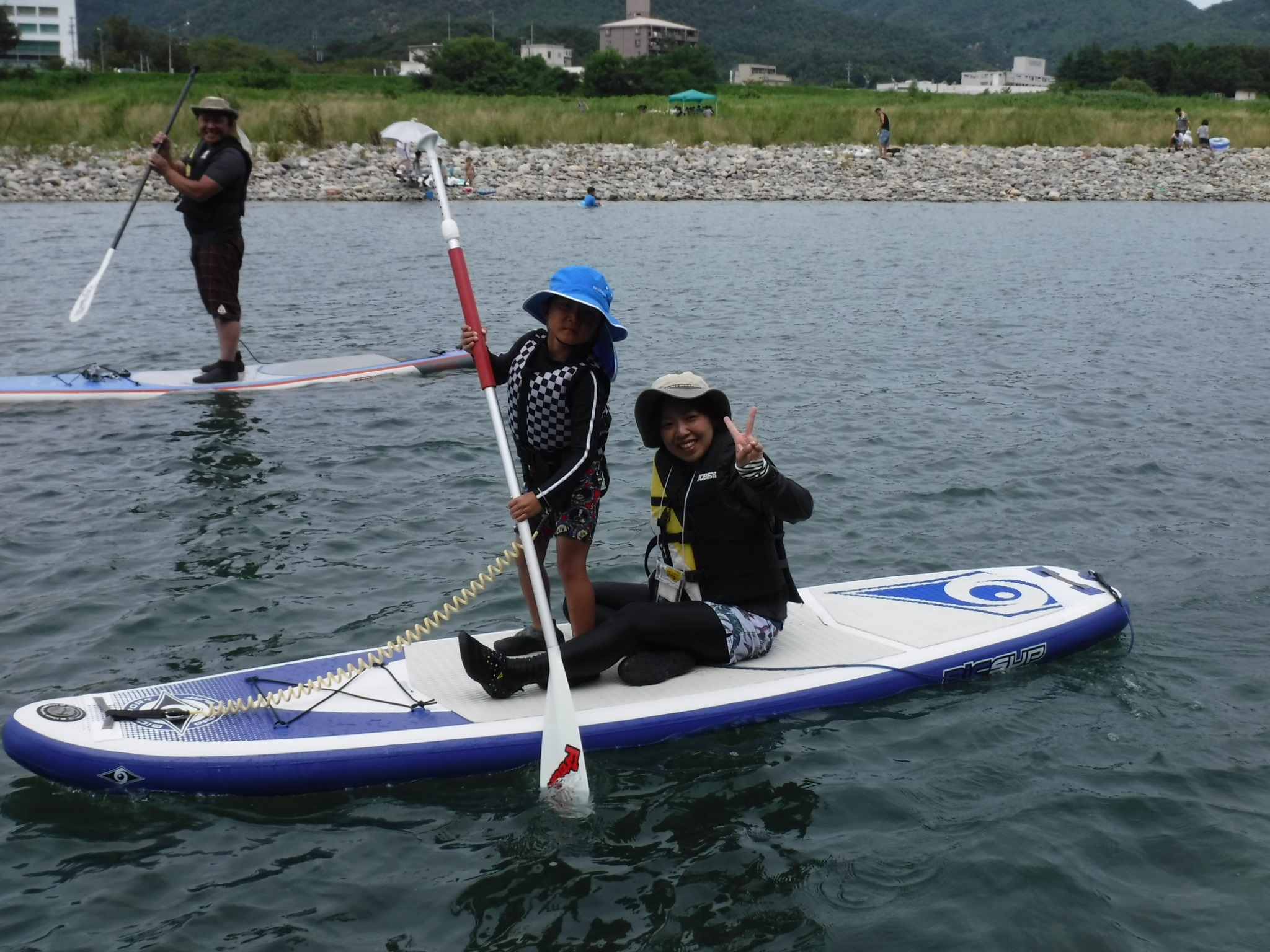 お母さんとお子様の二人乗りも簡単