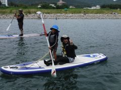 お母さんとお子様の二人乗りも簡単