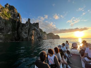 夕日と影が織りなすコントラストが素敵です