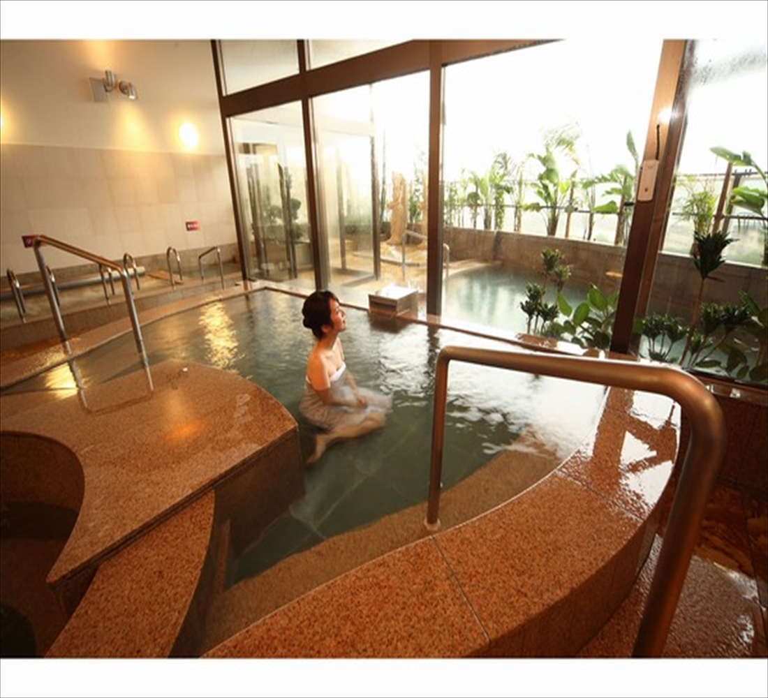 和風内風呂 市内希少の天然温泉で日頃の疲れ癒す♪