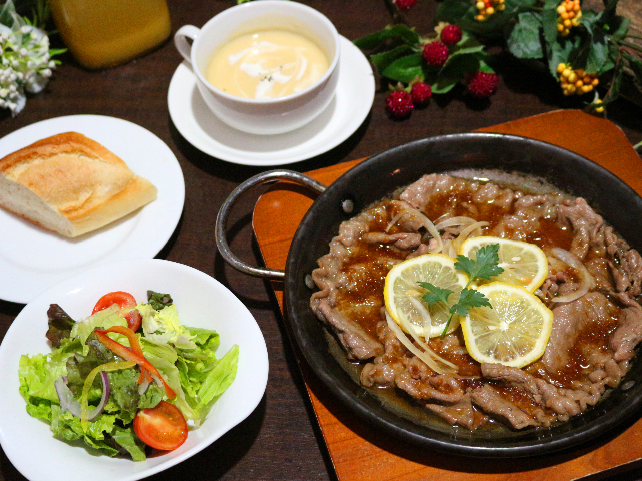 佐世保レモンステーキセット