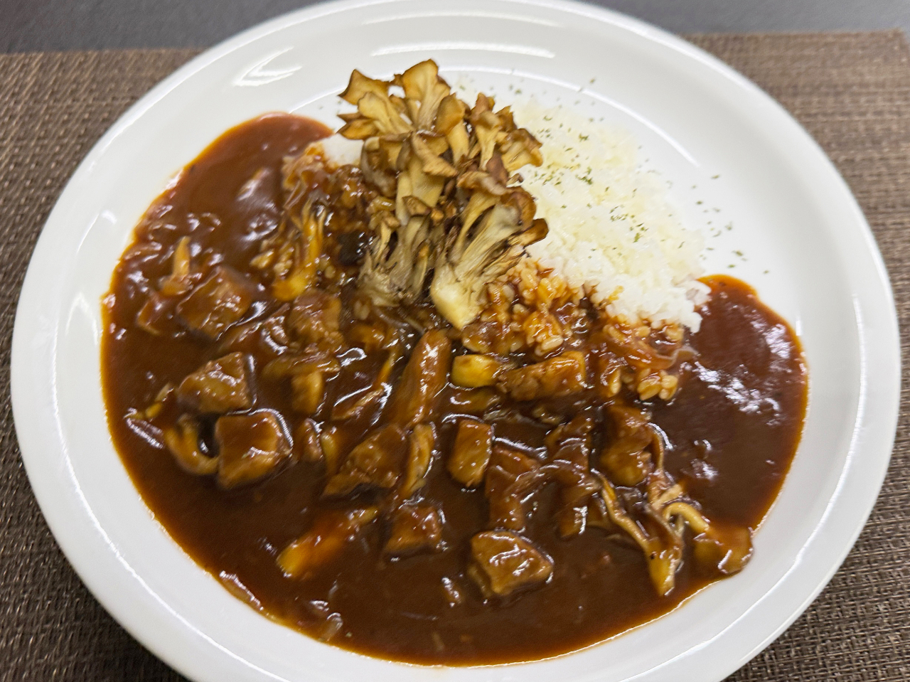 舞茸と和牛のハヤシライス