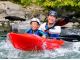 小学2年生以下は親子で二人乗りカヌーで(3月)