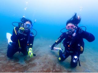 ドライスーツで冬の海も快適ダイビング!
