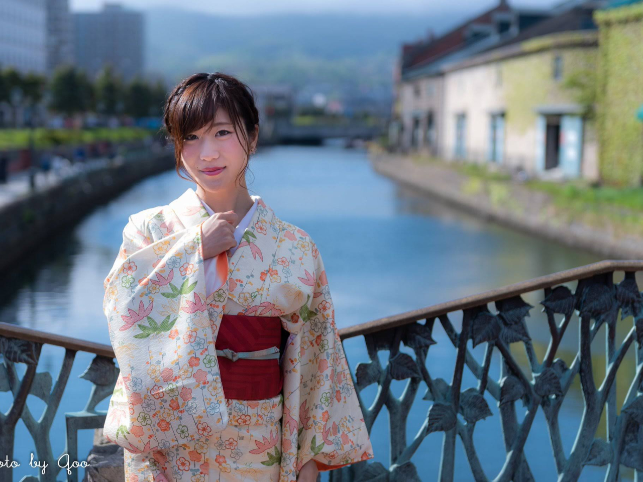 小樽運河で撮影