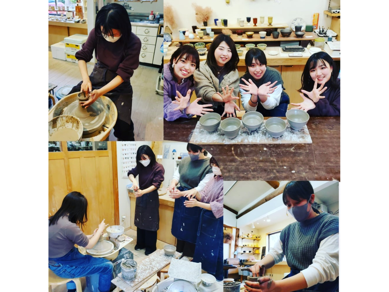 友達みんなで体験♪友情の思い出だね